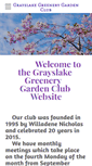 Mobile Screenshot of grayslakegreenerygardenclub.org